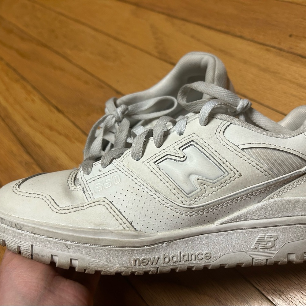 New Balance White Athletic Shoes